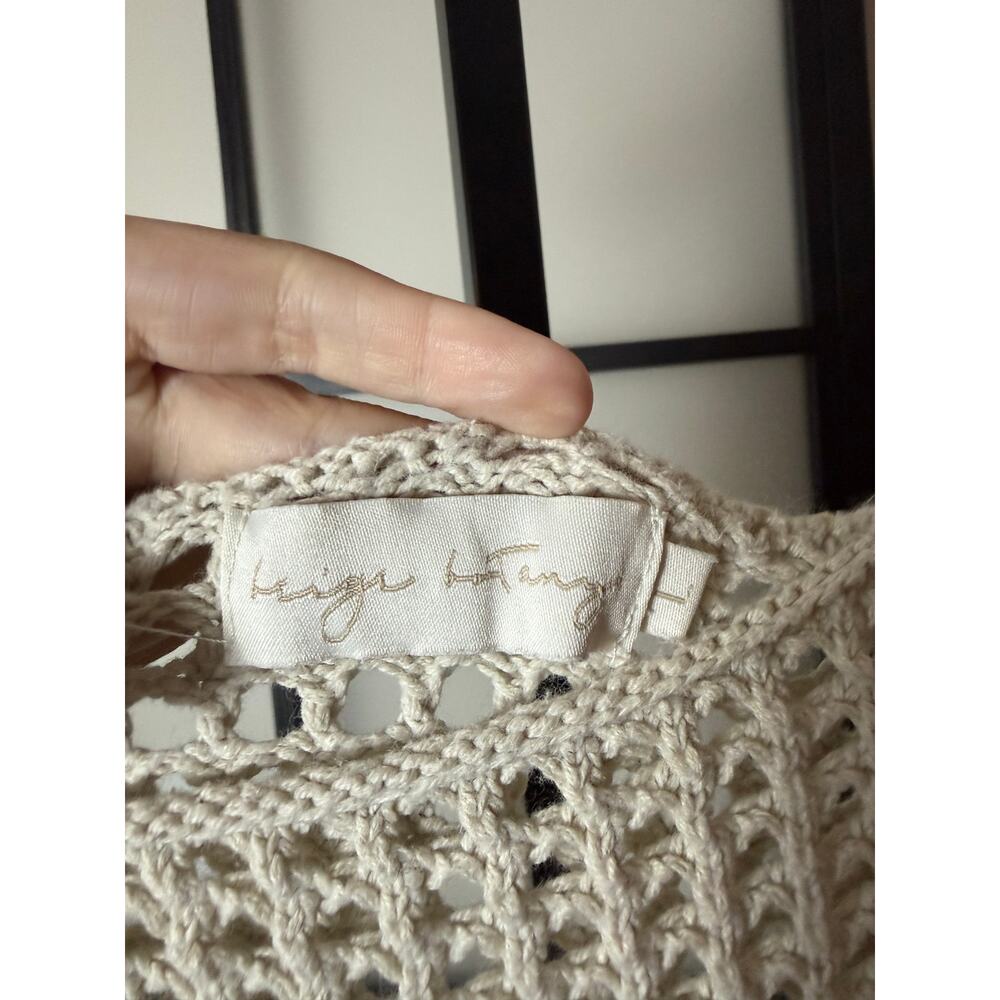 Beige Botany Beige Botany Crochet Beach Boho Midi Dress Size Large View 4